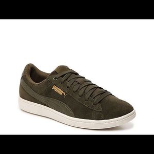 Olive Green Puma Vicky Tennis shoe.